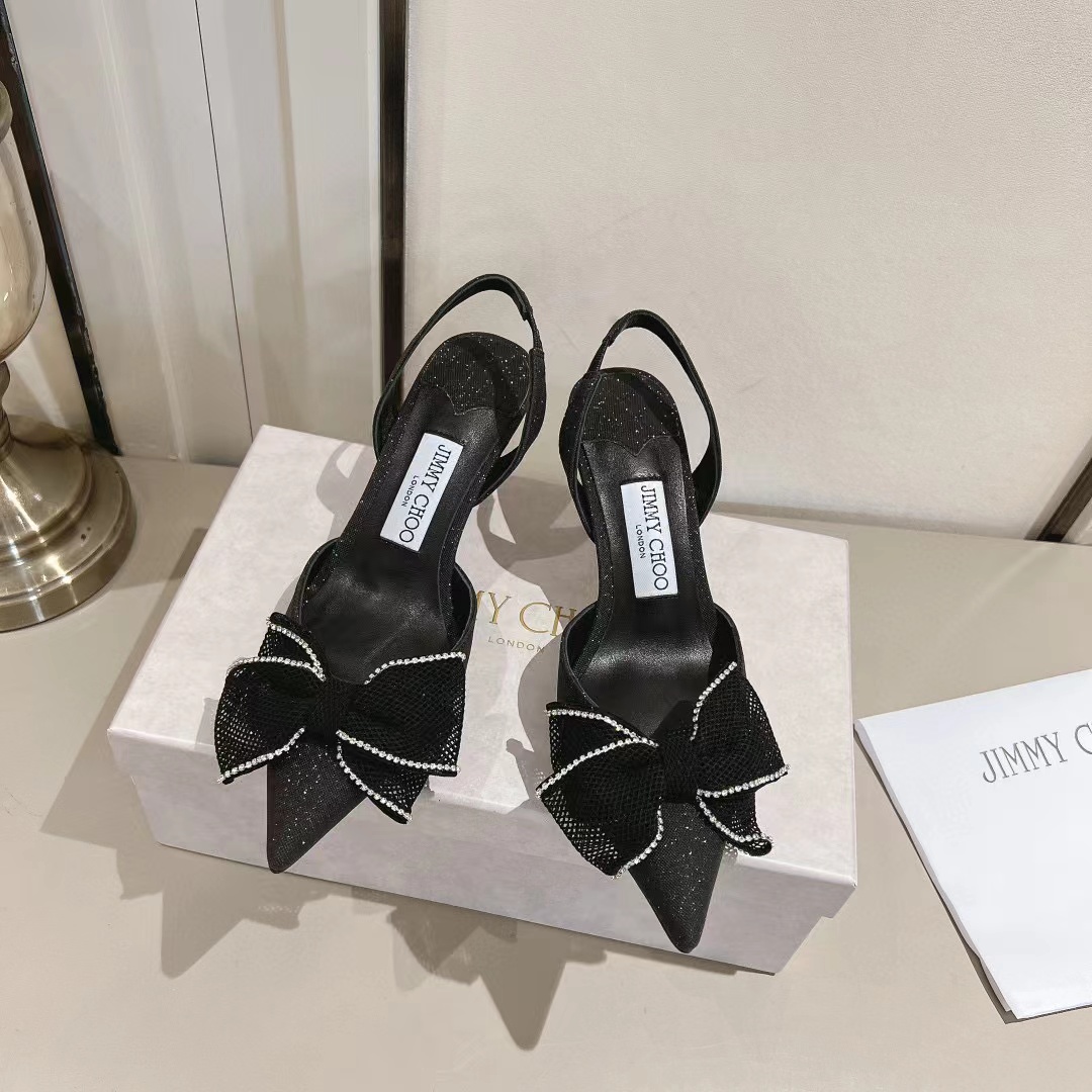 jimmycho0 高品質ボウハイヒールサンダル【50％割引+送料無料】