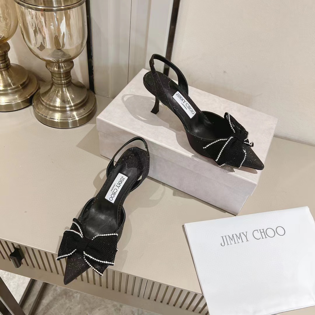 jimmycho0 高品質ボウハイヒールサンダル【50％割引+送料無料】