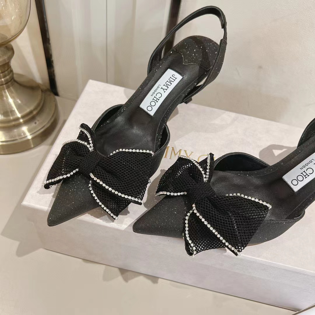 jimmycho0 高品質ボウハイヒールサンダル【50％割引+送料無料】