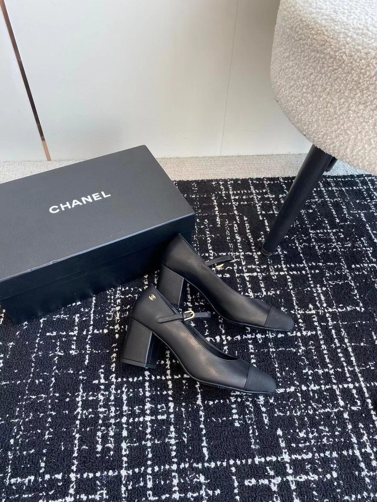 CHANE1 高品質カラーブロックフラット/ハイヒール【50％割引+送料無料】