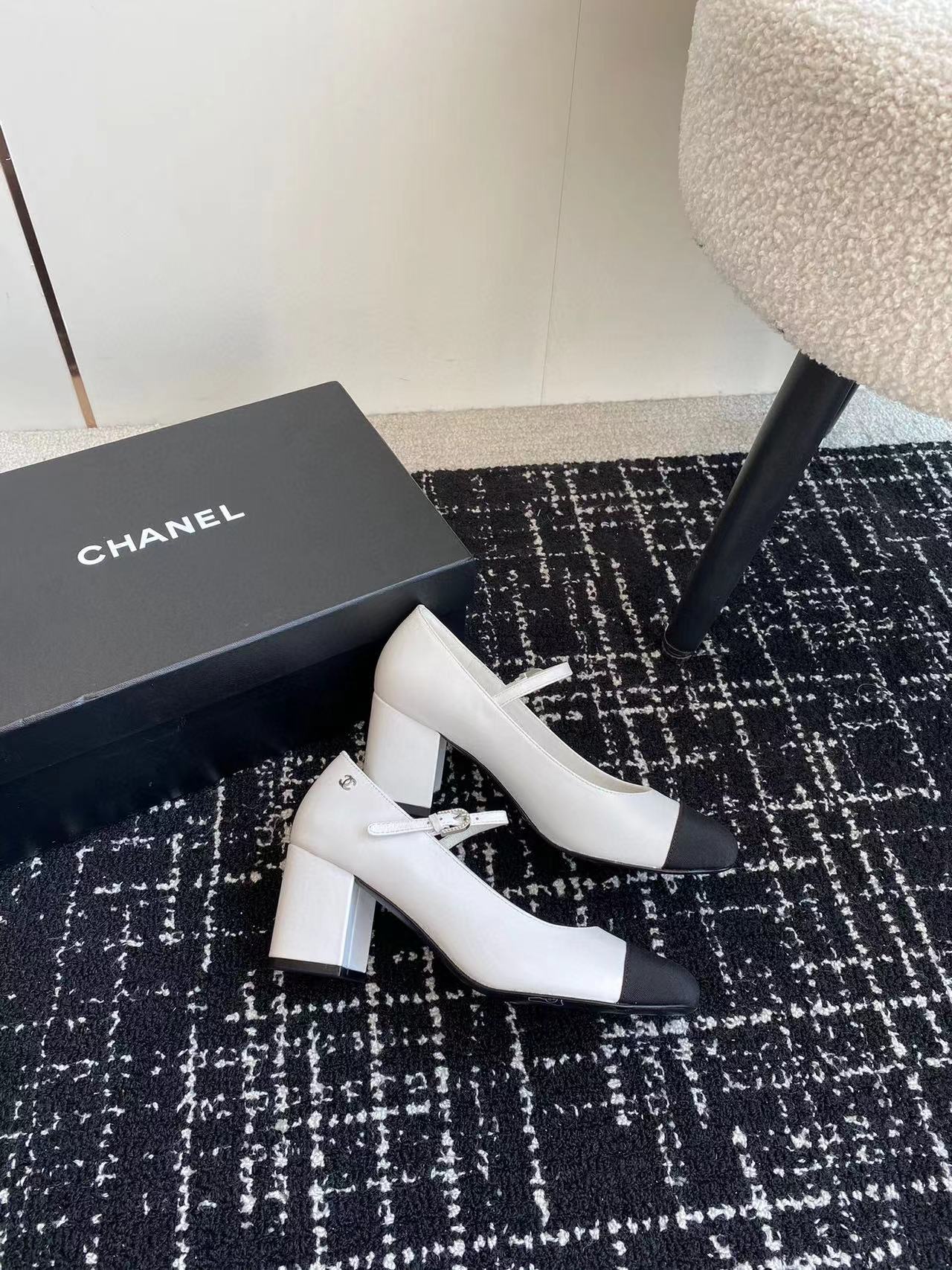 CHANE1 高品質カラーブロックフラット/ハイヒール【50％割引+送料無料】