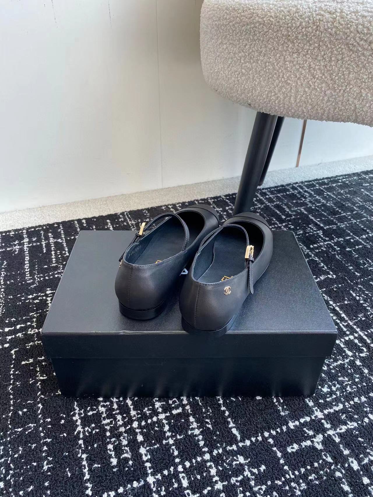 CHANE1 上質なカラーブロックフラットシューズ【50％割引+送料無料】