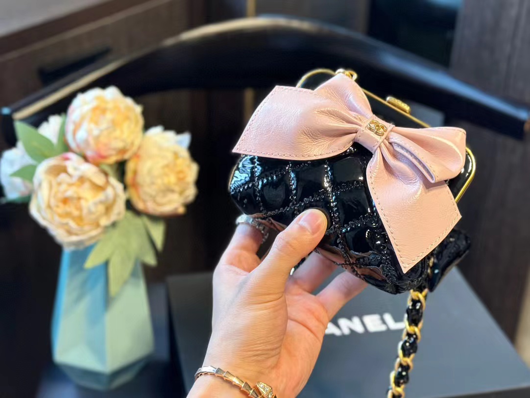 CHANE1 ボウチェーンショルダークロスボディバッグ【 50％割引+送料無料】