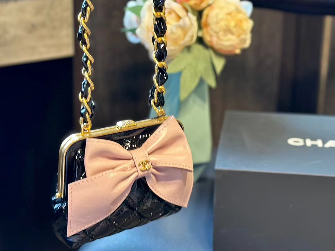 CHANE1 ボウチェーンショルダークロスボディバッグ【 50％割引+送料無料】