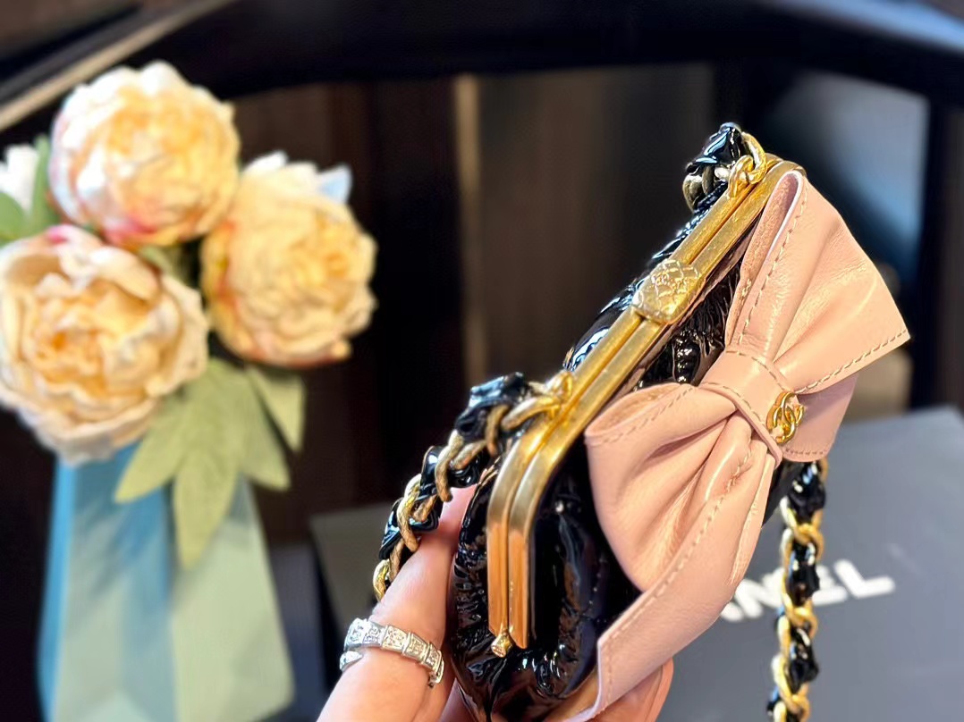 CHANE1 ボウチェーンショルダークロスボディバッグ【 50％割引+送料無料】