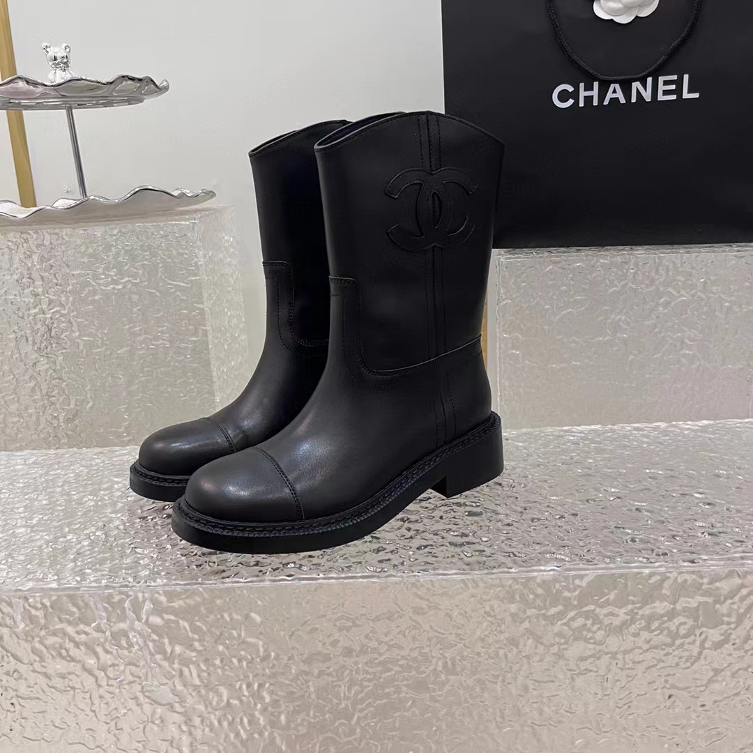 CHANE1 高品質ダブル C シープスキン ブーツ【50％割引+送料無料】