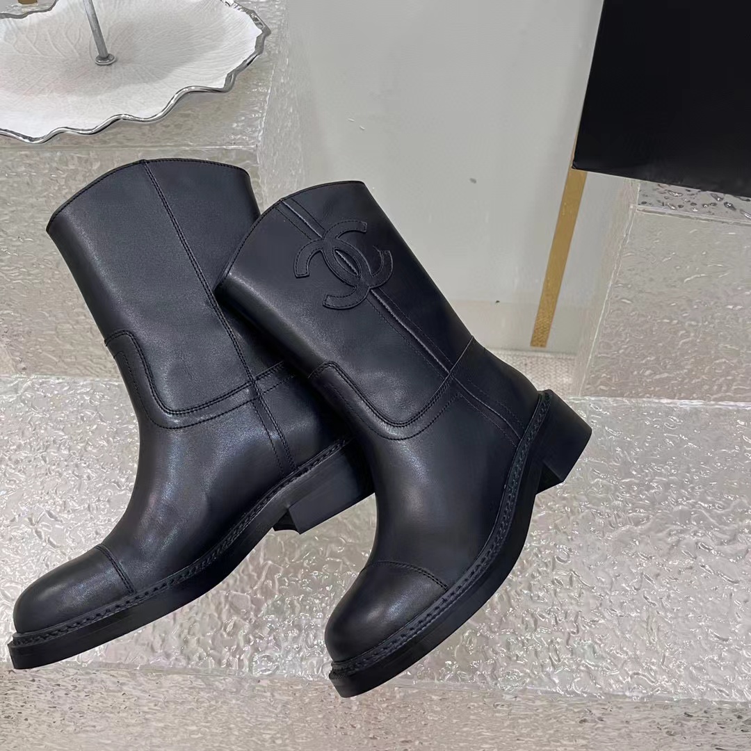CHANE1 高品質ダブル C シープスキン ブーツ【50％割引+送料無料】