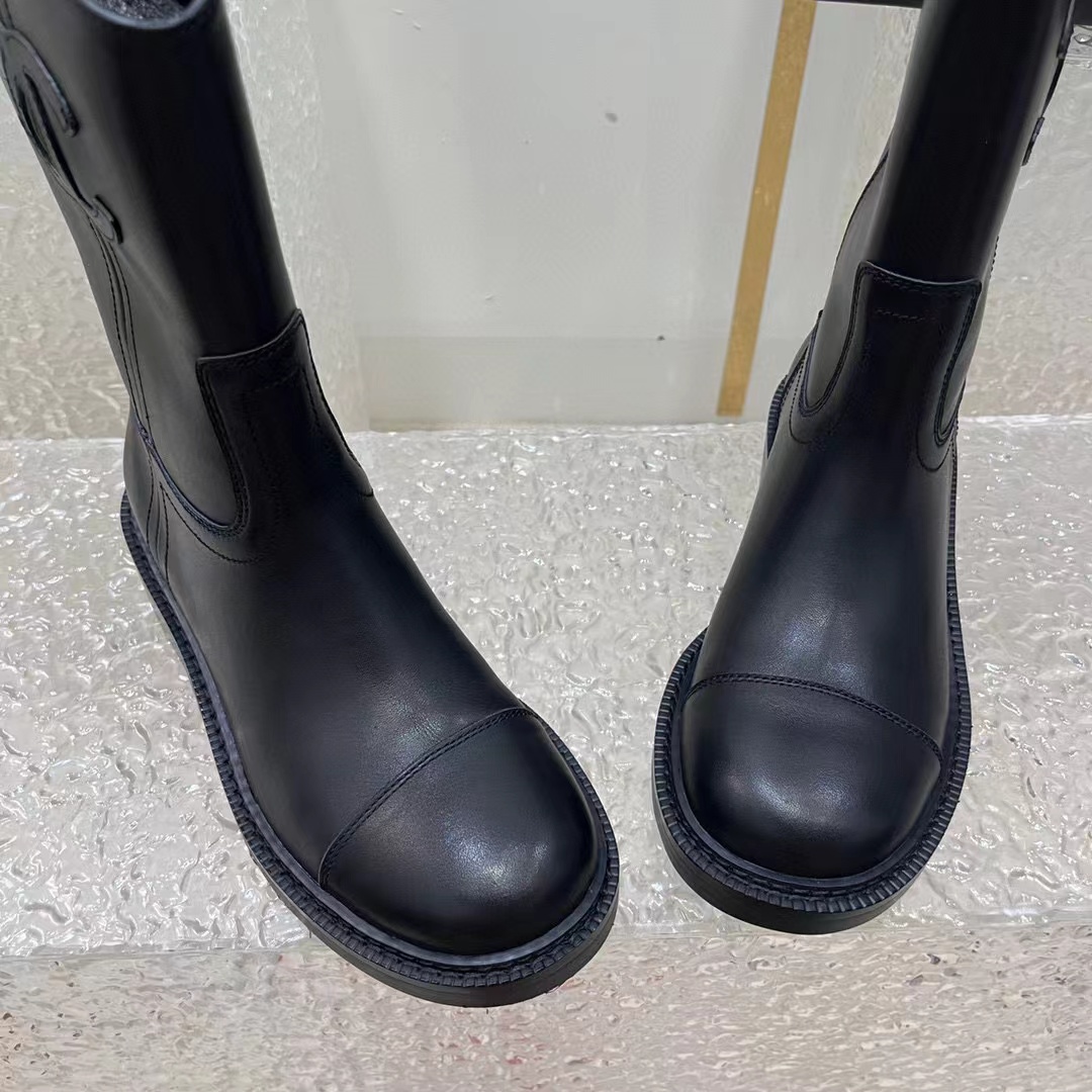 CHANE1 高品質ダブル C シープスキン ブーツ【50％割引+送料無料】