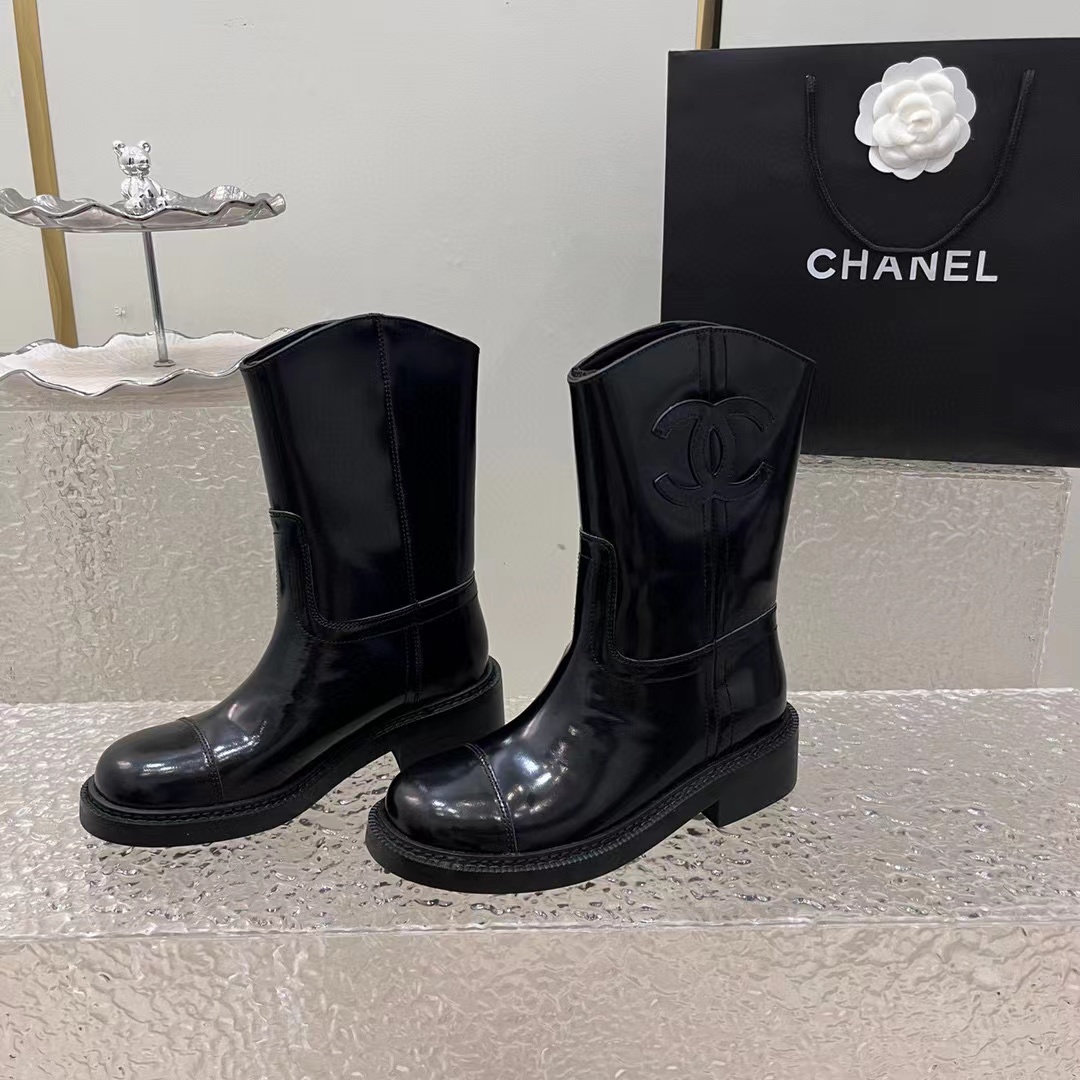 CHANE1 高品質ダブル C シープスキン ブーツ【50％割引+送料無料】