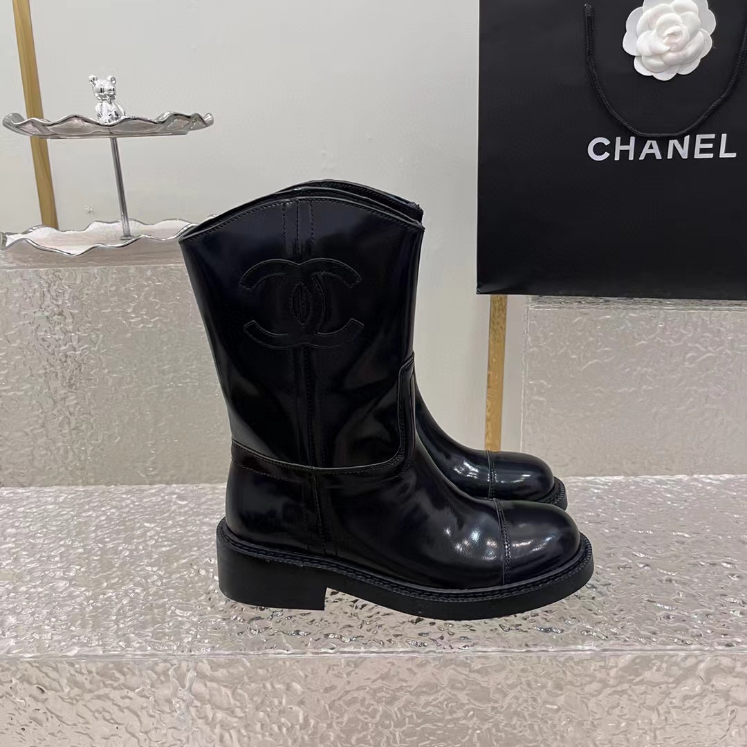CHANE1 高品質ダブル C シープスキン ブーツ【50％割引+送料無料】