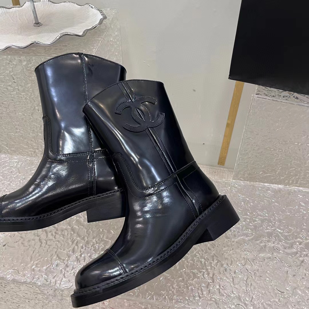 CHANE1 高品質ダブル C シープスキン ブーツ【50％割引+送料無料】