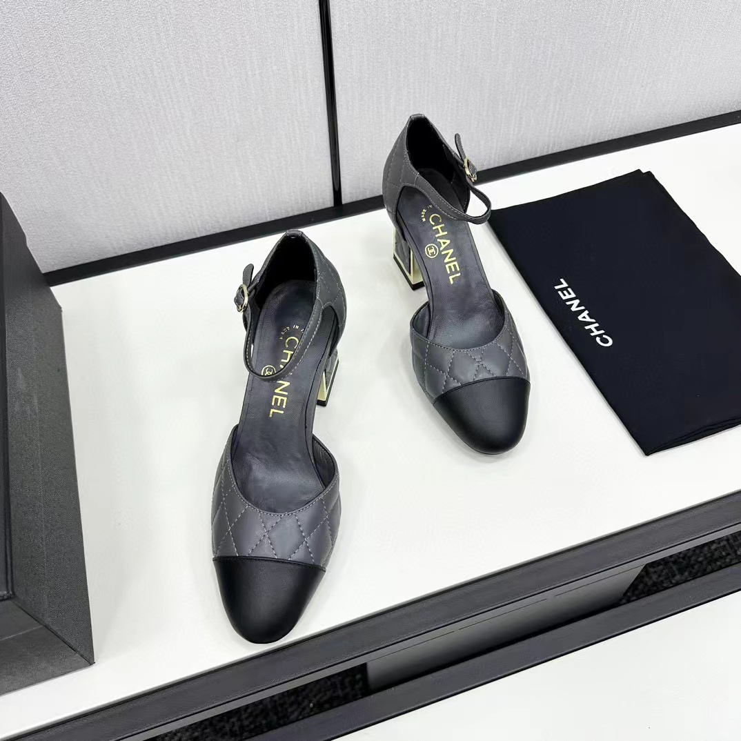 CHANE1 高品質シープスキン カラーブロック メリージェーン ハイヒール【50％割引+送料無料】