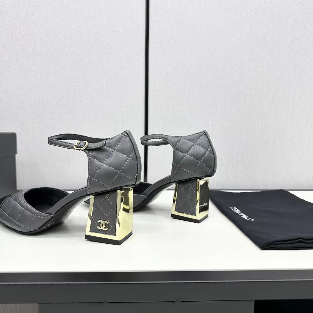 CHANE1 高品質シープスキン カラーブロック メリージェーン ハイヒール【50％割引+送料無料】