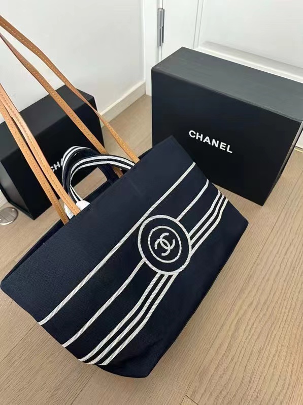 CHANE1 ストライプ ビーチバッグ【50％割引+送料無料】