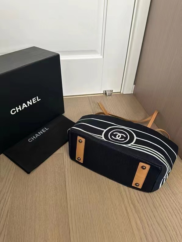 CHANE1 ストライプ ビーチバッグ【50％割引+送料無料】