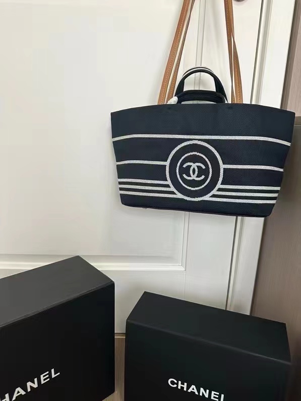 CHANE1 ストライプ ビーチバッグ【50％割引+送料無料】