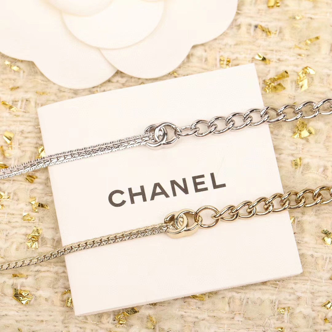 CHANE1 5フラワースネークボーンネックレス【50％割引+送料無料】