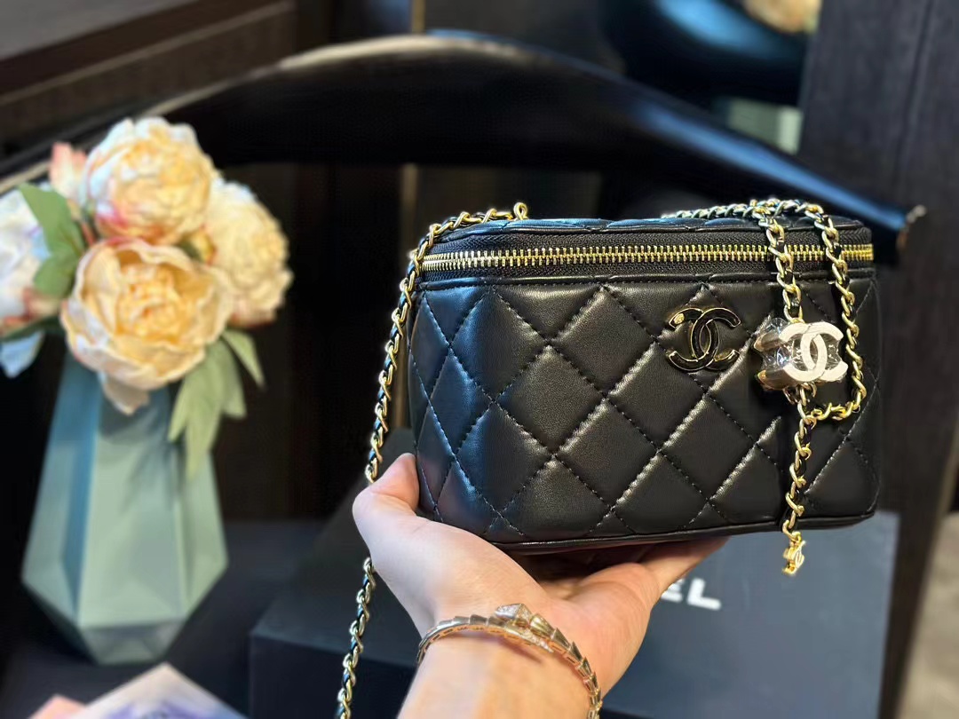 CHANE1 エナメル調節可能なバックルボックスバッグ【50％割引+送料無料】