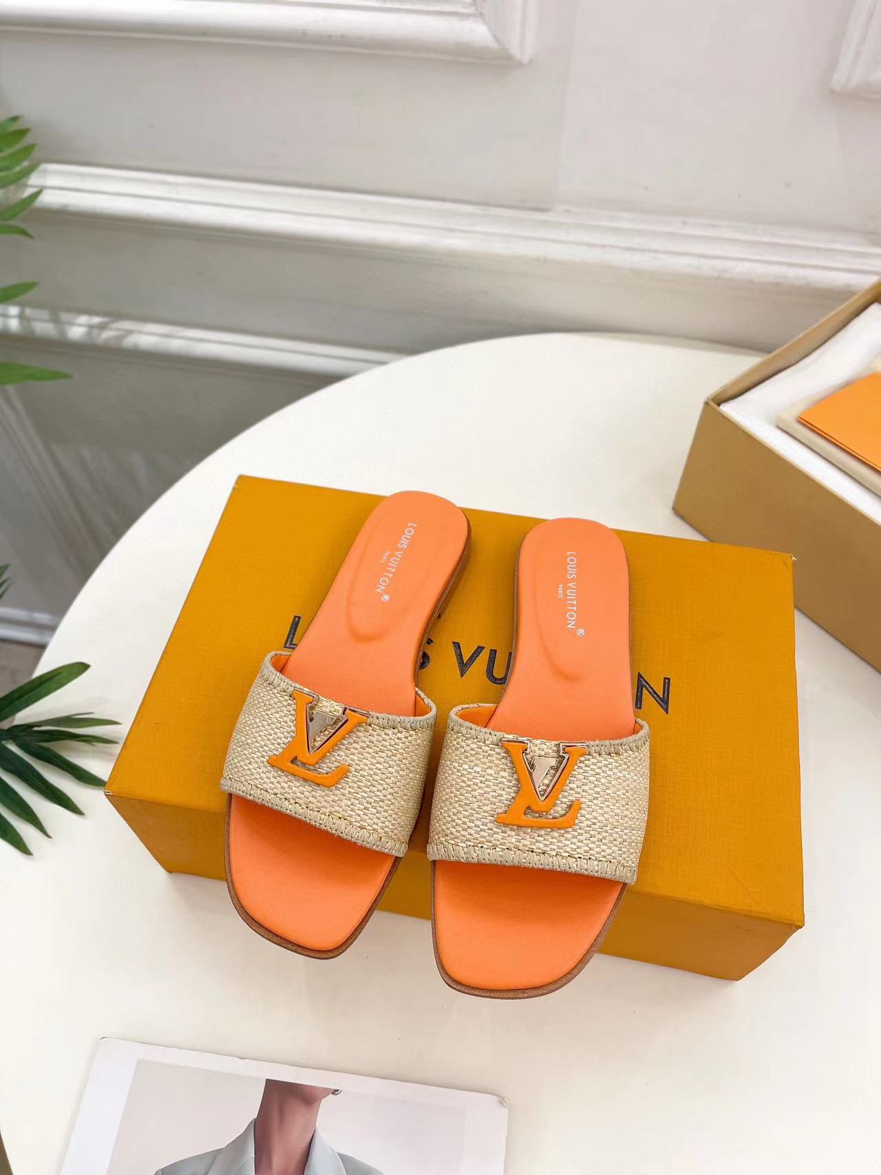 LV高品質レターバックルスリッパ【50％割引+送料無料】