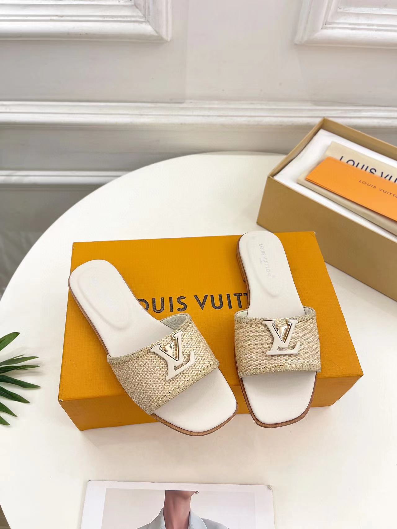 LV高品質レターバックルスリッパ【50％割引+送料無料】