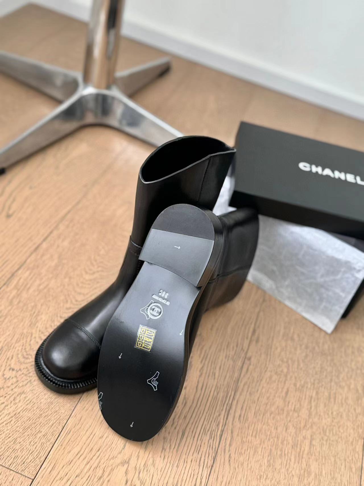 CHANE1 高品質ダブル C シープスキン ブーツ【50％割引+送料無料】