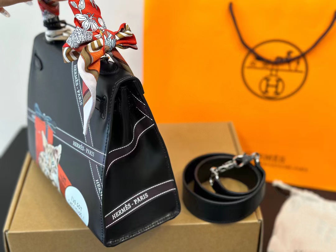 HERME5 高品質 kelly 猫のハンドバッグ【50％割引+送料無料】
