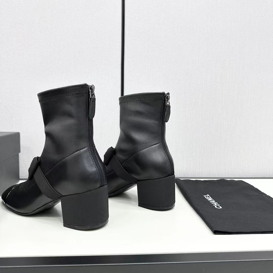 CHANE1 高品質シープスキン ボウ ブーツ【50％割引+送料無料】