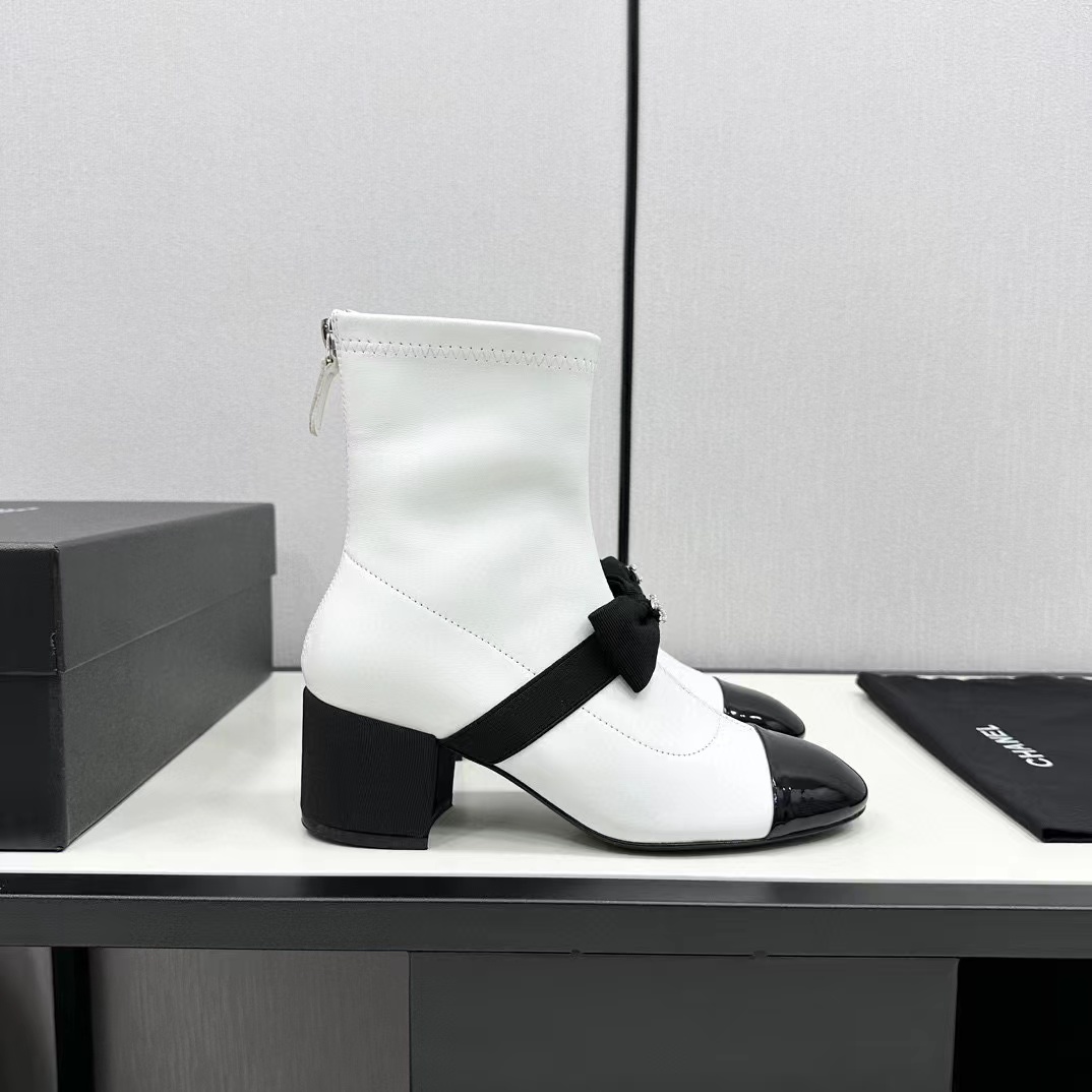 CHANE1 高品質シープスキン ボウ ブーツ【50％割引+送料無料】