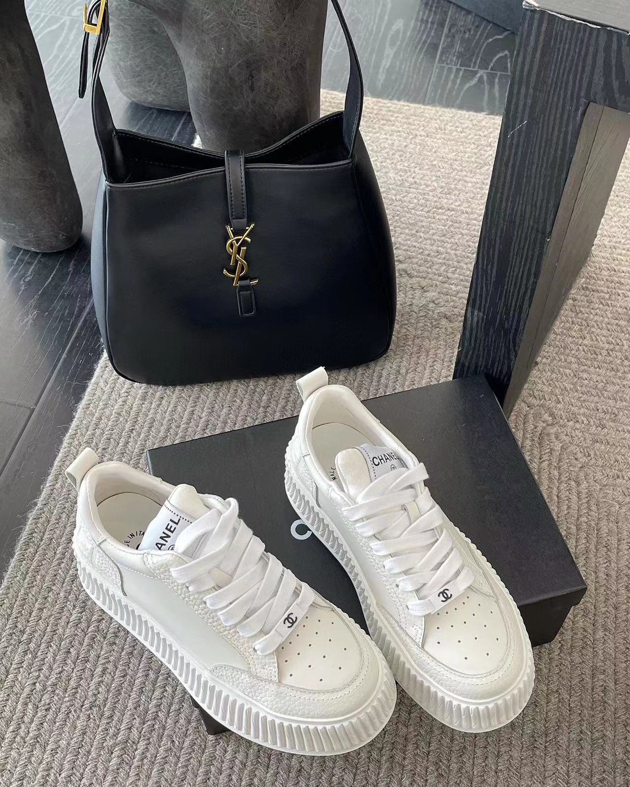 CHANE1 高品質レースアップパンダカジュアルシューズ【50％割引+送料無料】