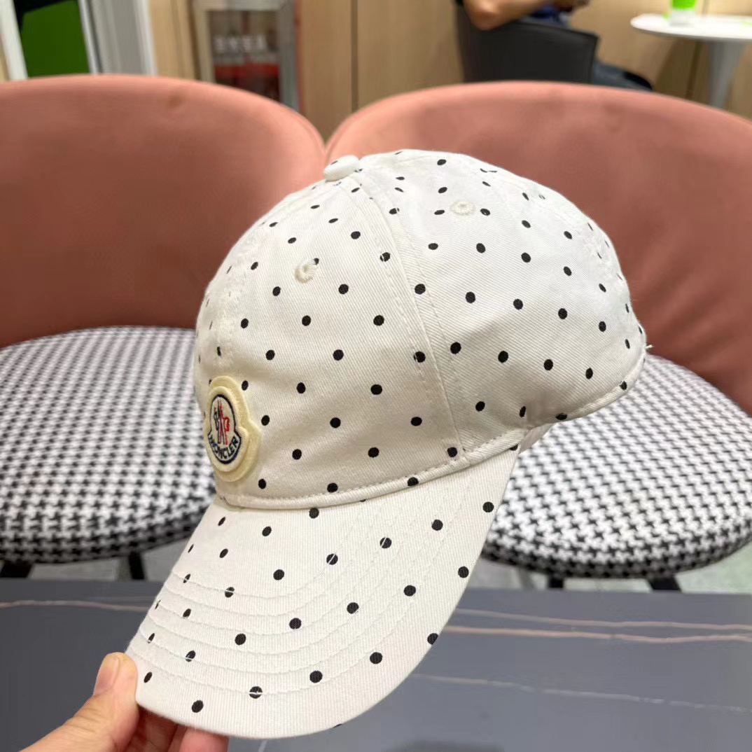 MONCLER 水玉模様のベースボールキャップ【50％割引+送料無料】