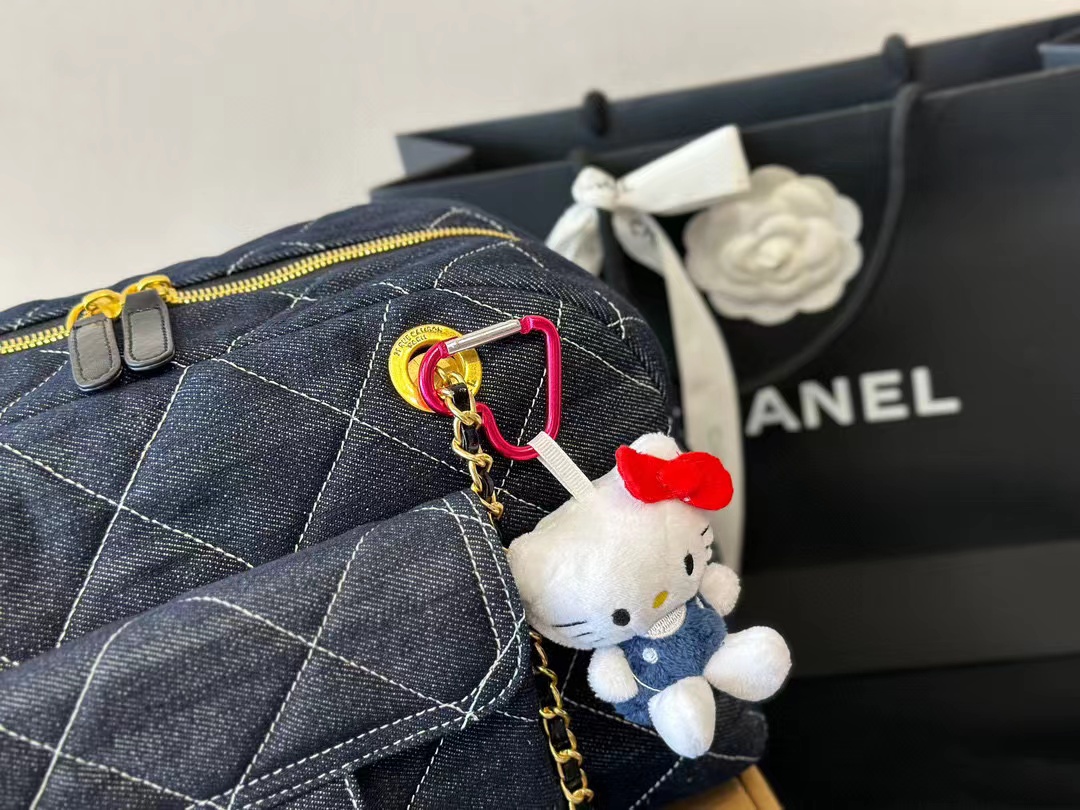 CHANE1 チェーンデニムボーリングバッグ【50％割引+送料無料】