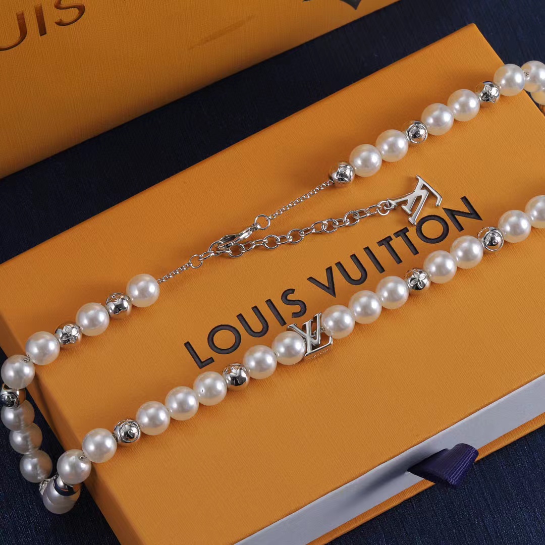 LV シンプルパールネックレス【50％割引+送料無料】