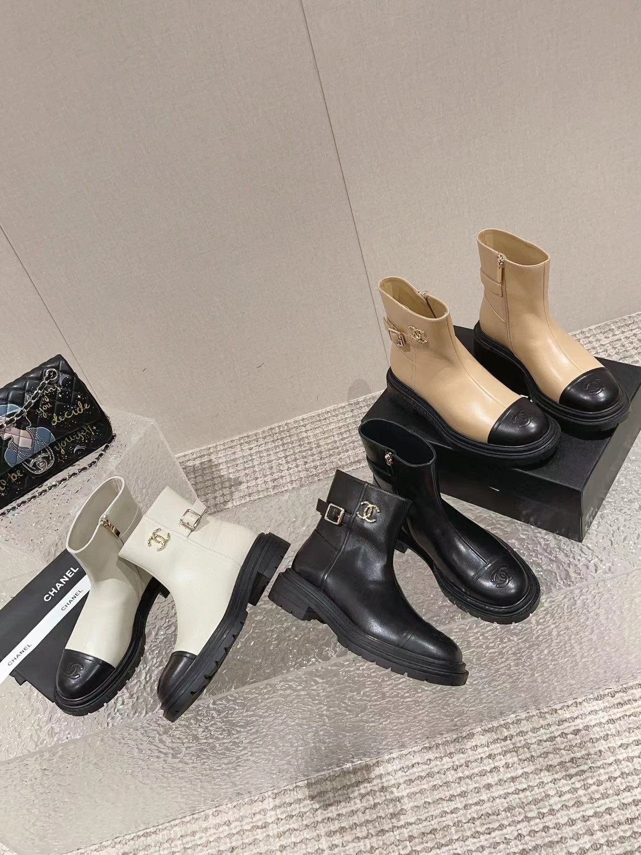 CHANE1 高品質人気ショートブーツ【50％割引+送料無料】