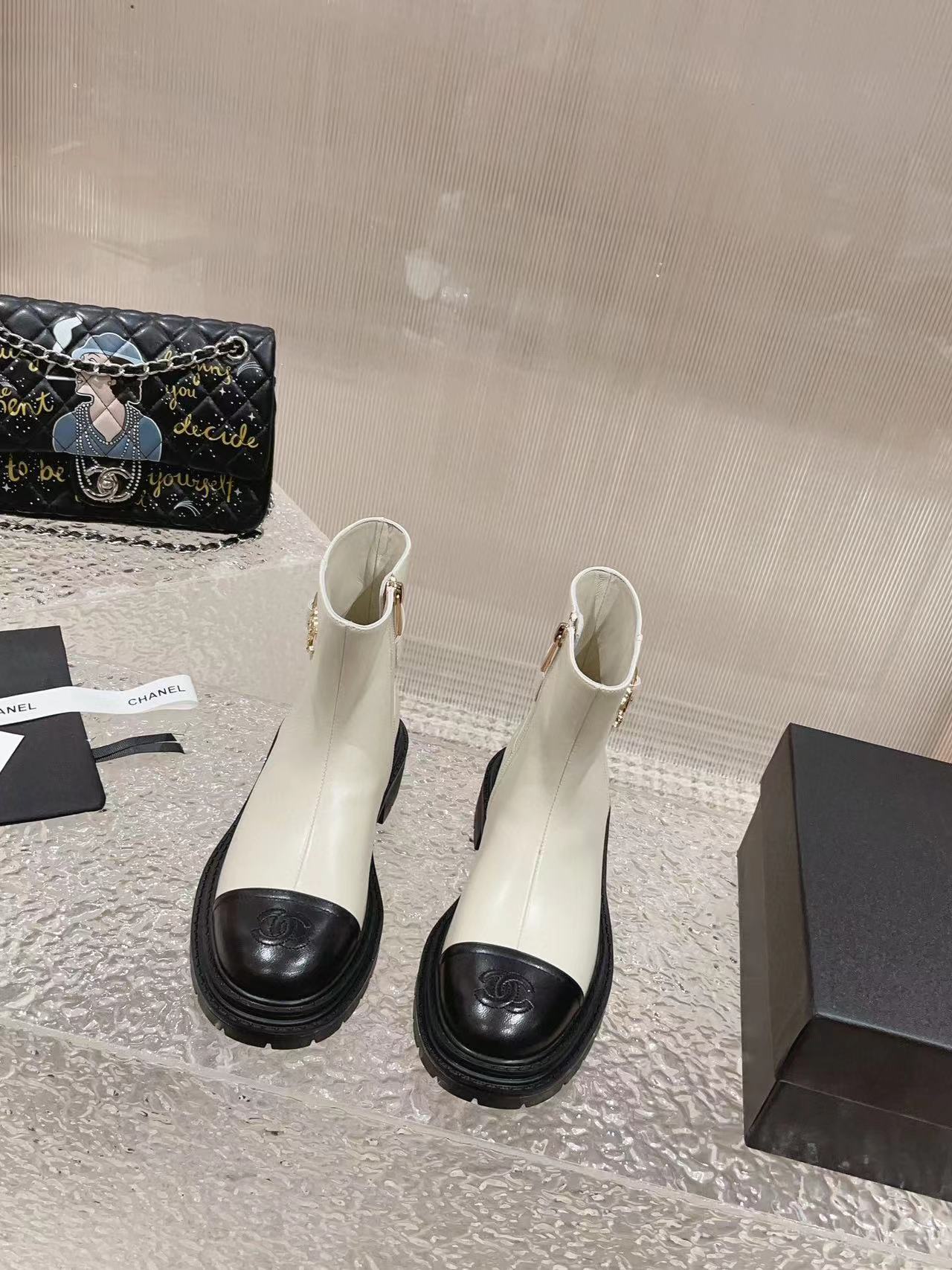 CHANE1 高品質人気ショートブーツ【50％割引+送料無料】