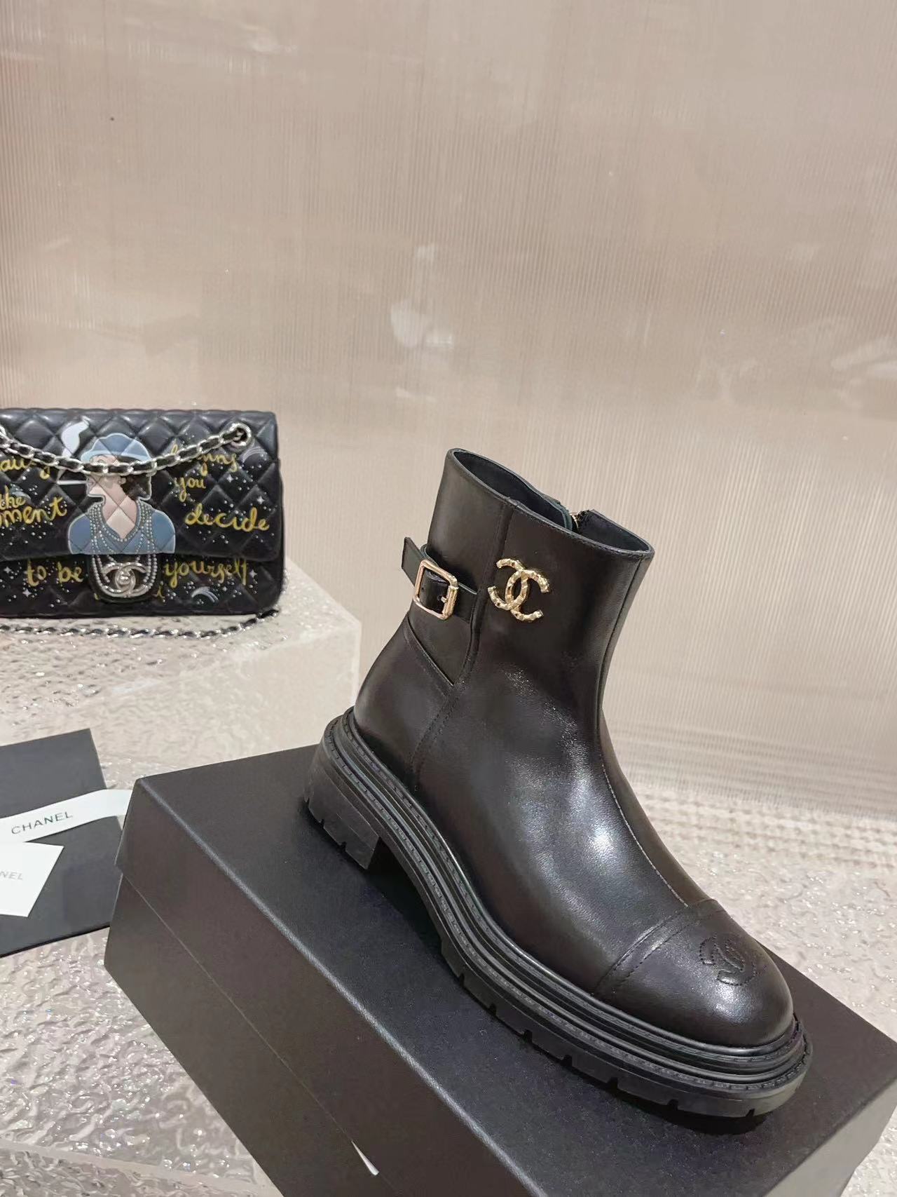 CHANE1 高品質人気ショートブーツ【50％割引+送料無料】