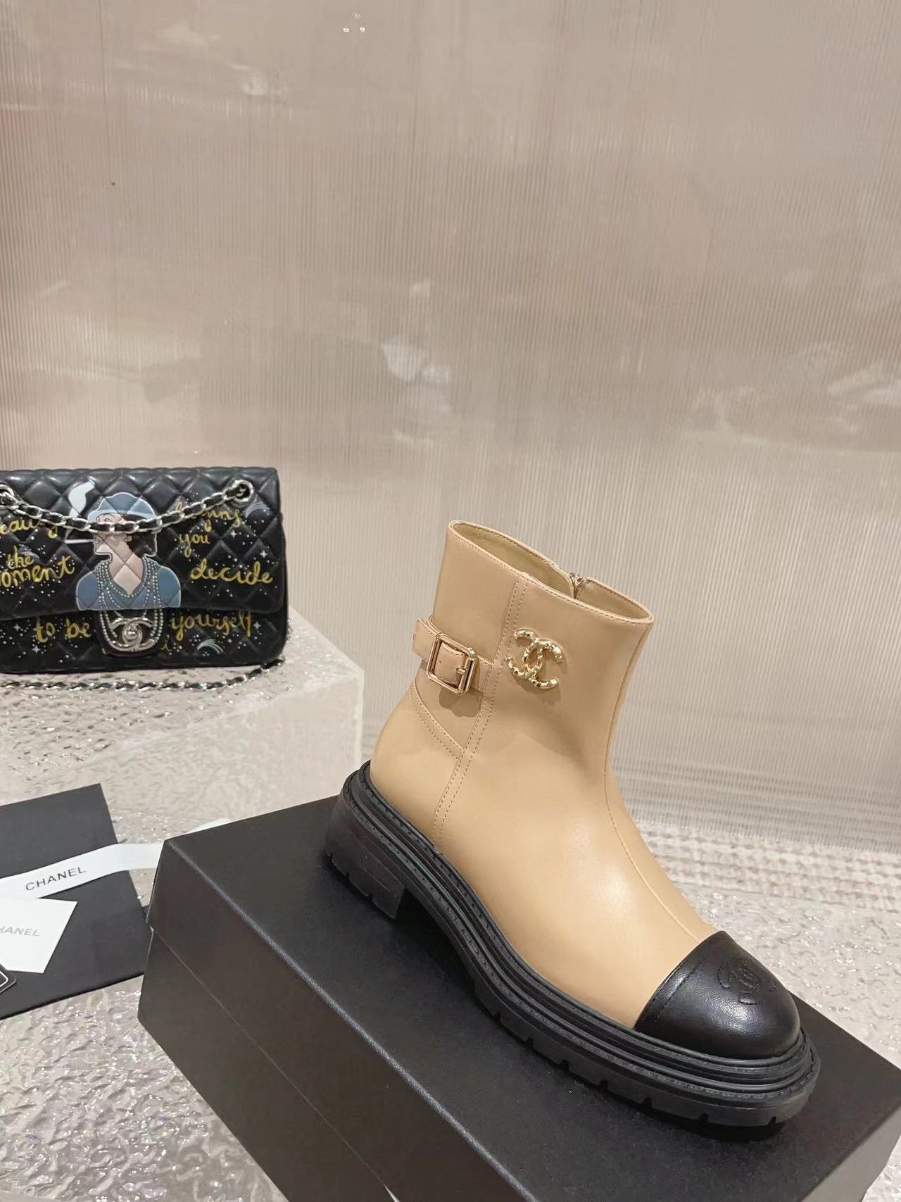 CHANE1 高品質人気ショートブーツ【50％割引+送料無料】