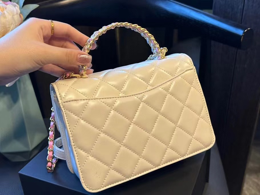 CHANE1 中空カラフルな織りハンドル ハンドバッグ【50％割引+送料無料】