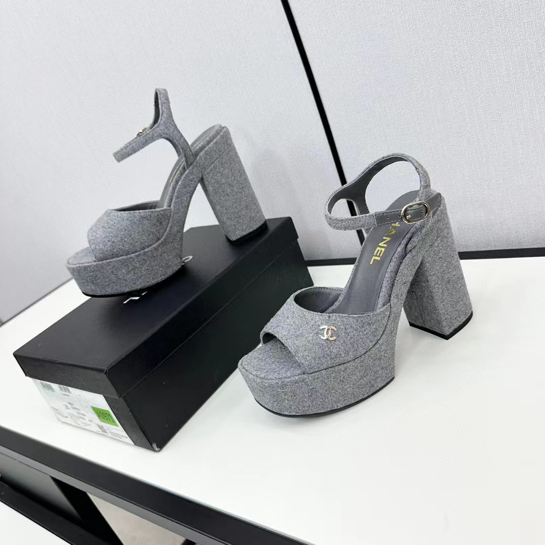 CHANE1 高品質ダブル C シンプルハイヒール【50％割引+送料無料】