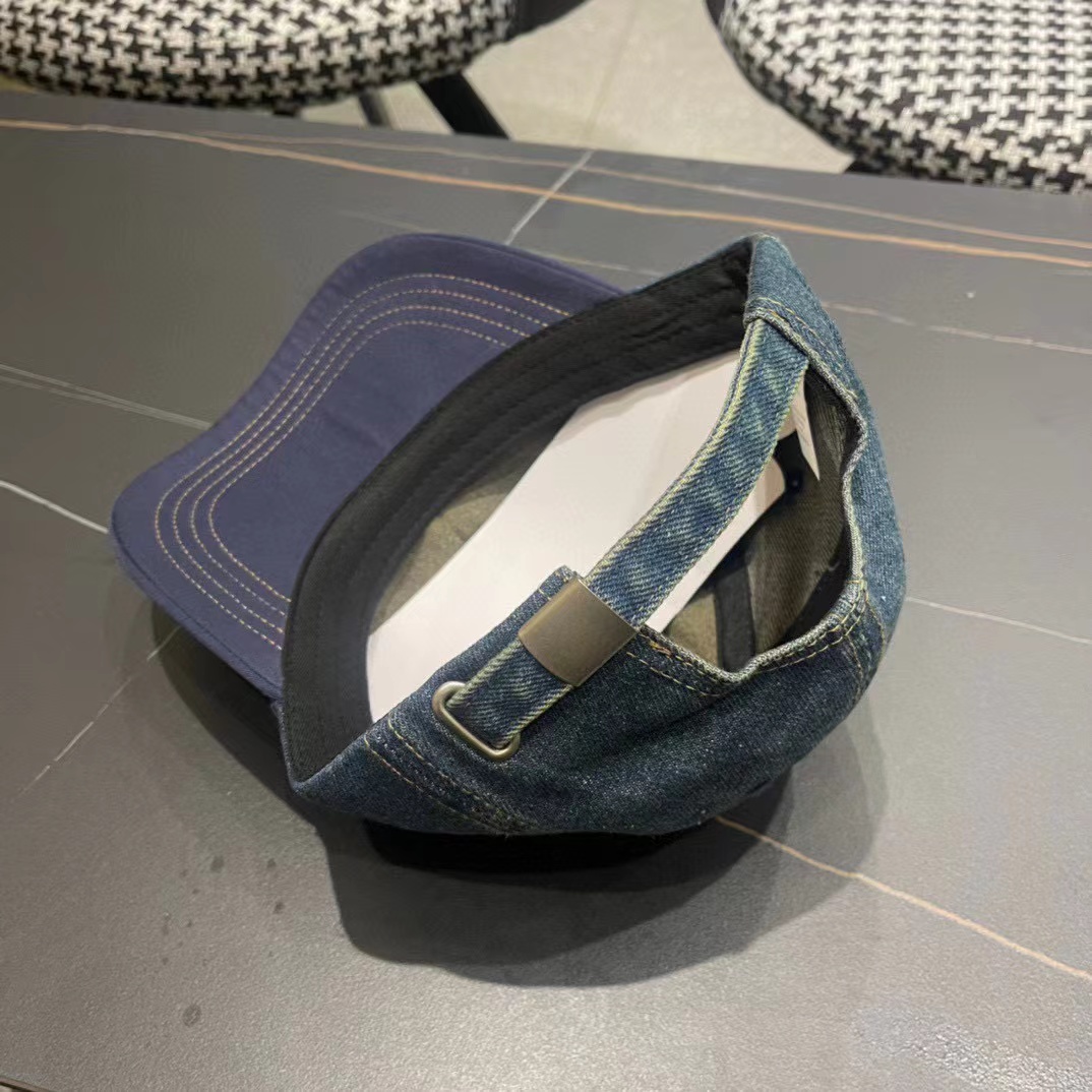 LV刺繍ロゴカラーブロックベースボールキャップ【50％割引+送料無料】