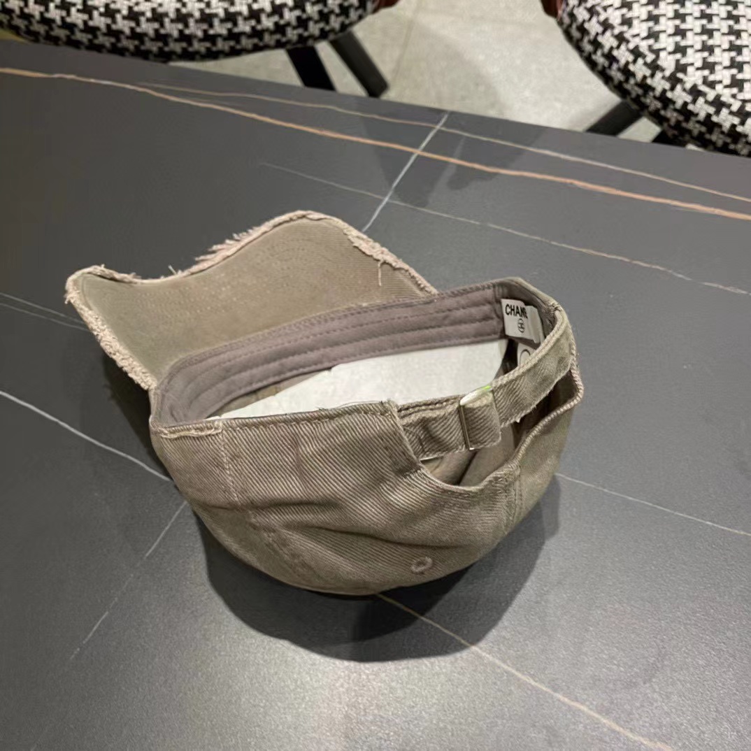 CHANE1 ダブルCロゴ デニムベースボールキャップ【50％割引+送料無料】