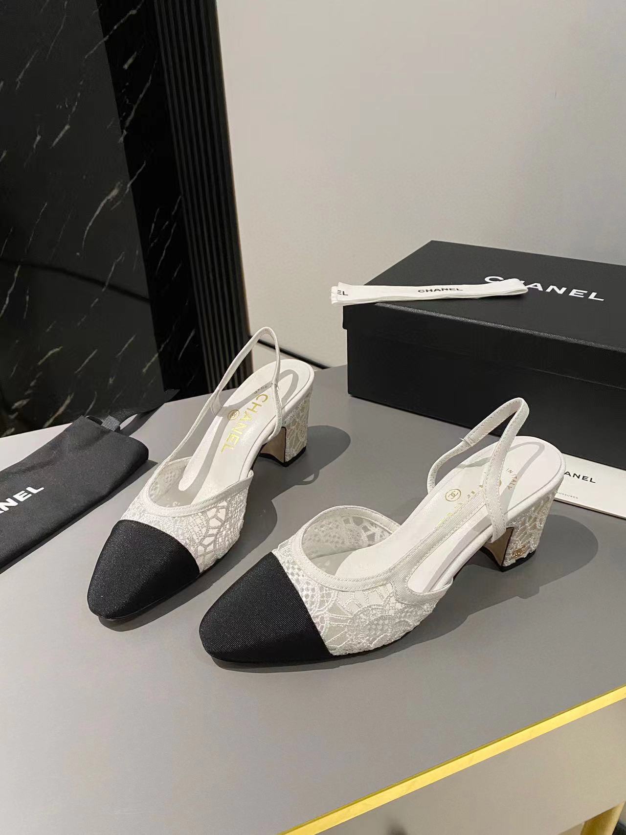 CHANE1 高級レースローヒール【50％割引+送料無料】