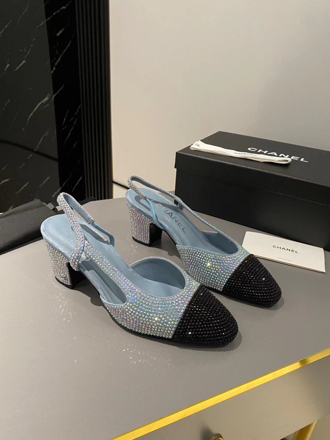 CHANE1 高品質ダイヤモンド ハイヒール サンダル【50％割引+送料無料】