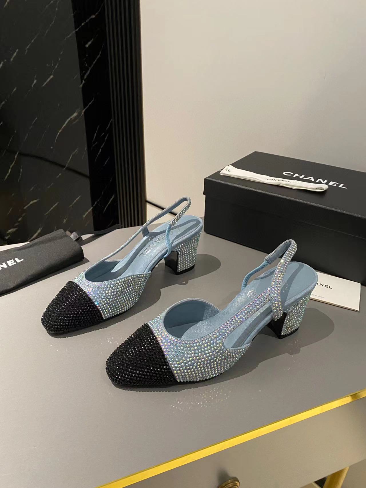 CHANE1 高品質ダイヤモンド ハイヒール サンダル【50％割引+送料無料】