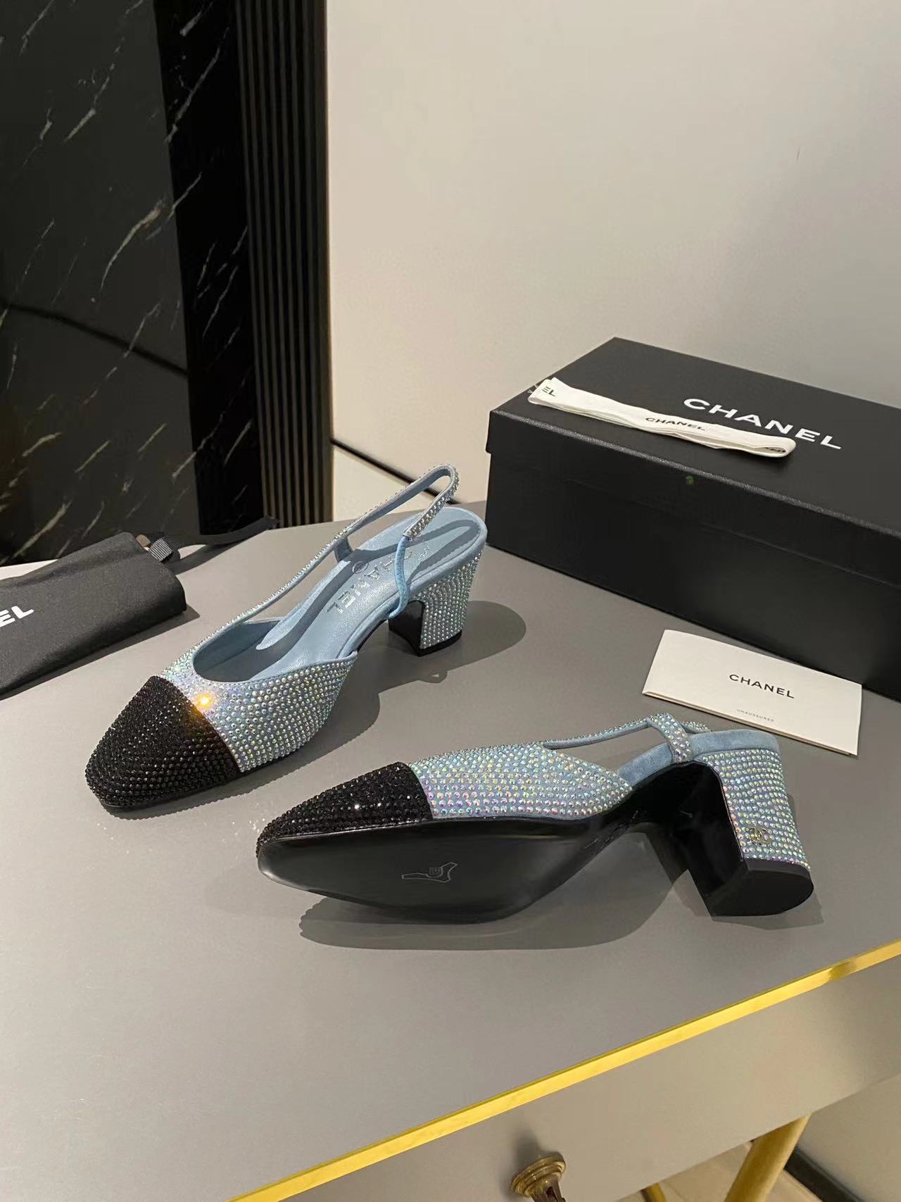 CHANE1 高品質ダイヤモンド ハイヒール サンダル【50％割引+送料無料】