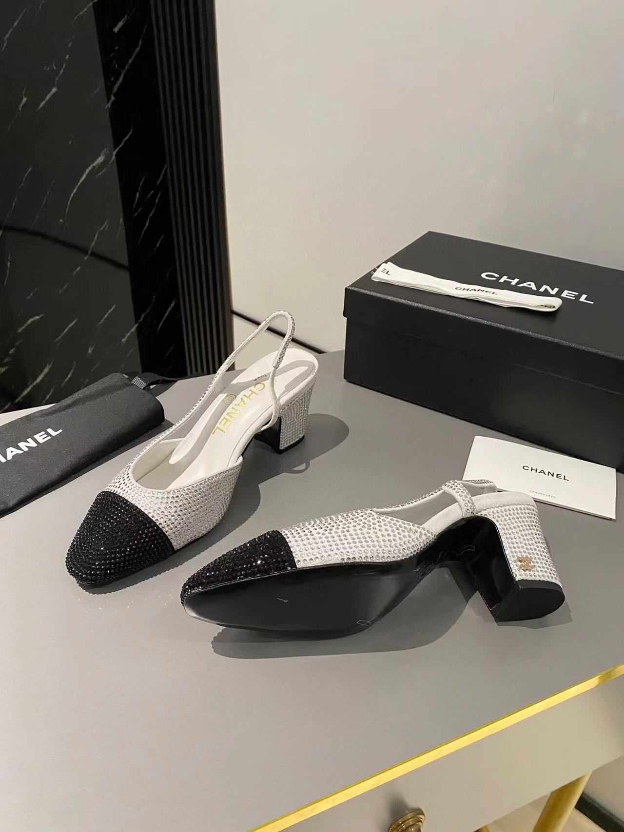 CHANE1 高品質ダイヤモンド ハイヒール サンダル【50％割引+送料無料】