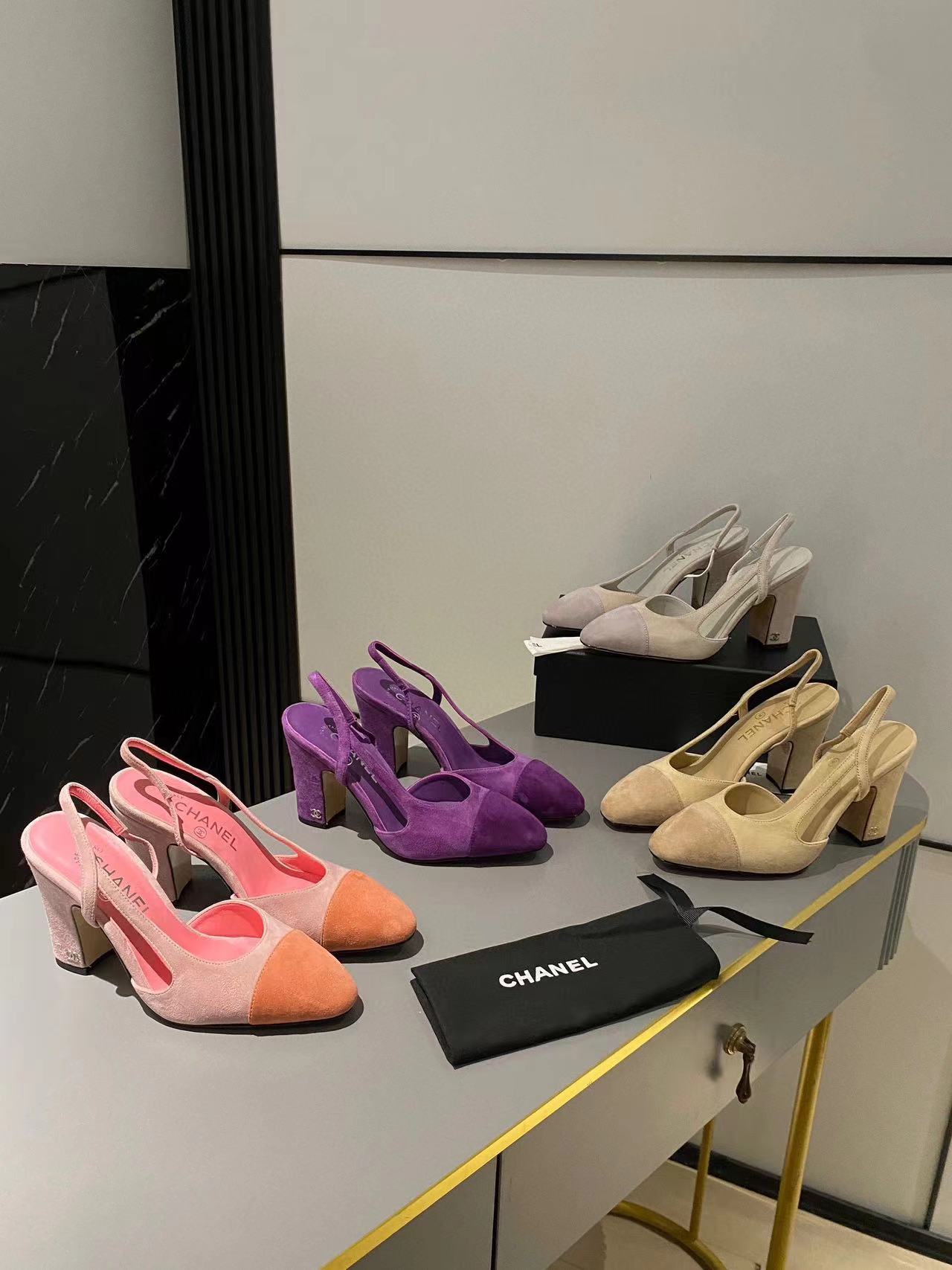 CHANE1 高品質シープスキン クラシック カラーブロック ハイヒール【50％割引+送料無料】