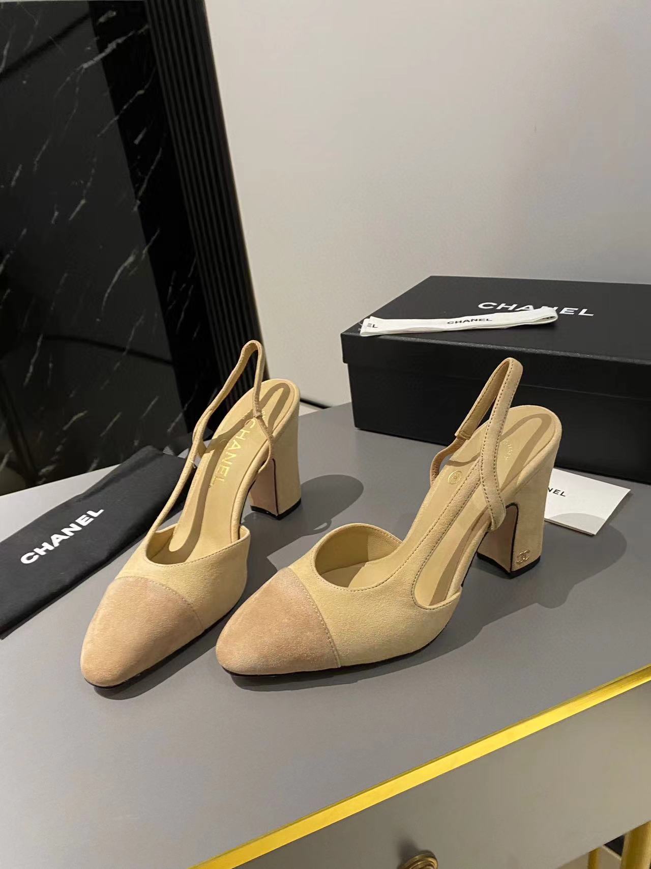 CHANE1 高品質シープスキン クラシック カラーブロック ハイヒール【50％割引+送料無料】