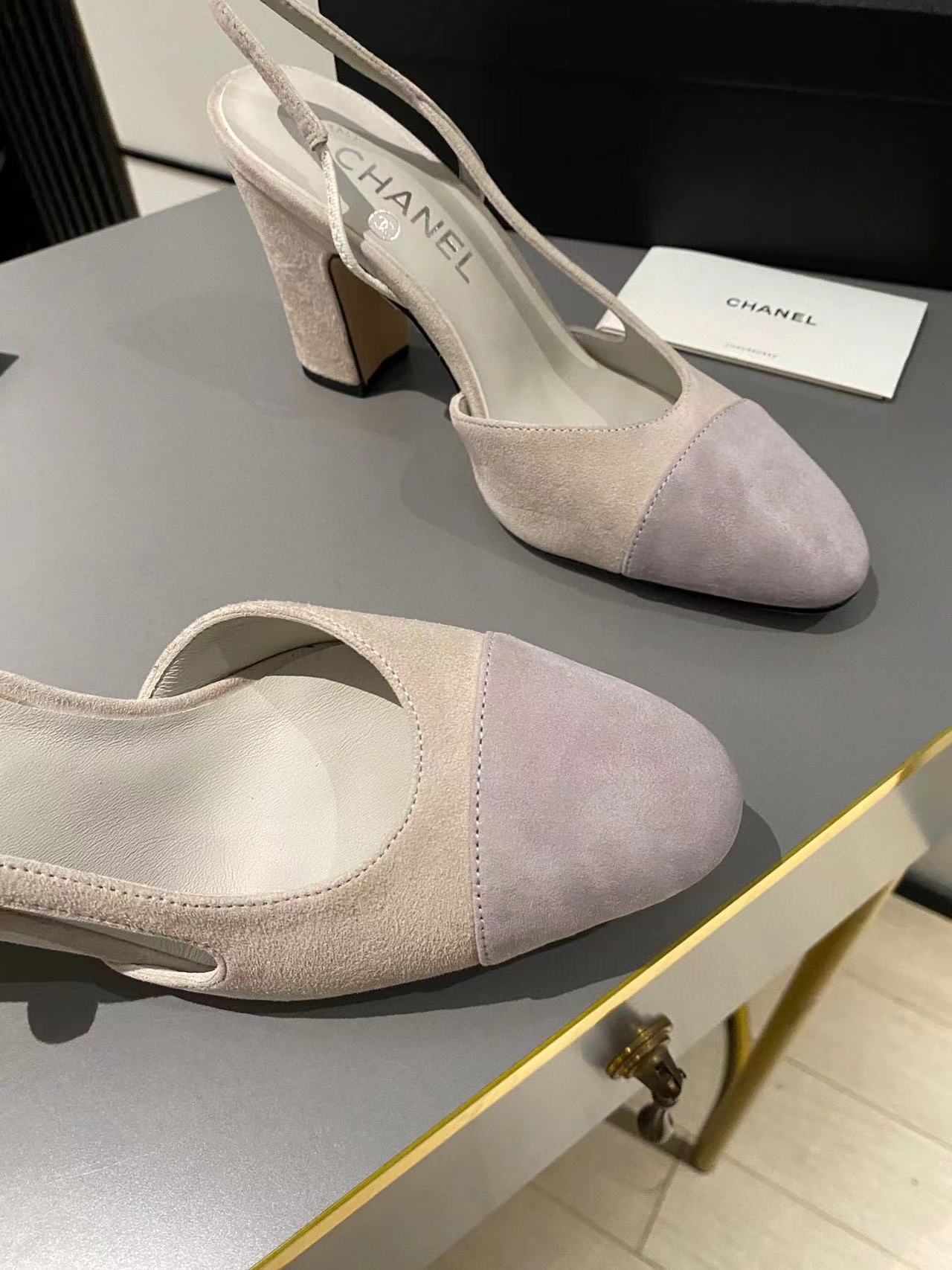 CHANE1 高品質シープスキン クラシック カラーブロック ハイヒール【50％割引+送料無料】