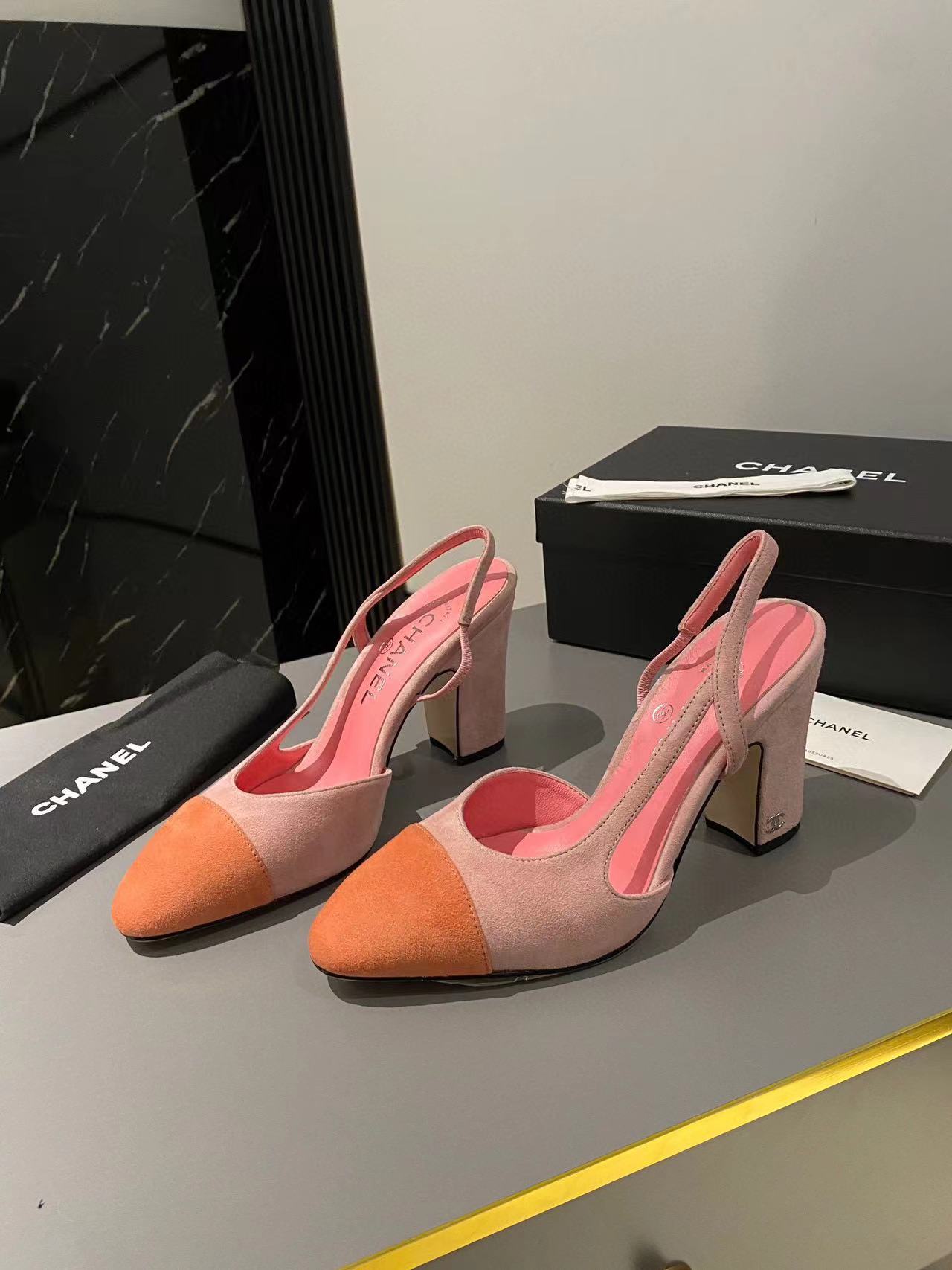 CHANE1 高品質シープスキン クラシック カラーブロック ハイヒール【50％割引+送料無料】