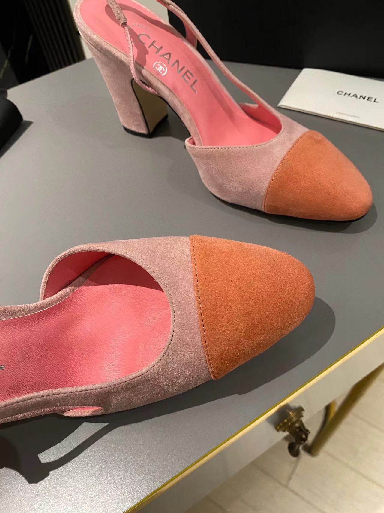 CHANE1 高品質シープスキン クラシック カラーブロック ハイヒール【50％割引+送料無料】